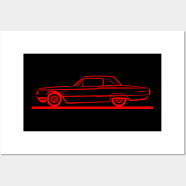 1965 Ford Thunderbird Landau Wall Art by PauHanaDesign